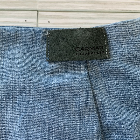 CARMAR Denim Mini Zipper Skirt - Picture 6 of 8